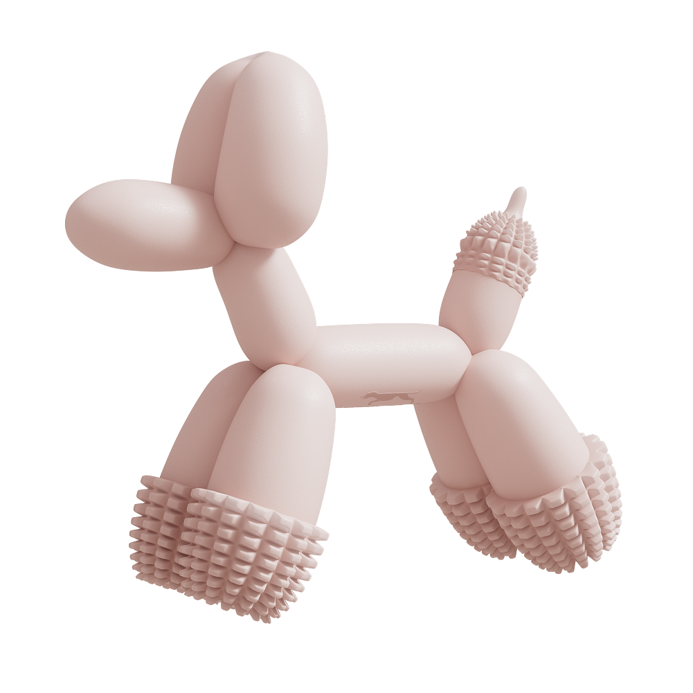 SANDDOG Balloon Dog Toy — Blush Pink-0
