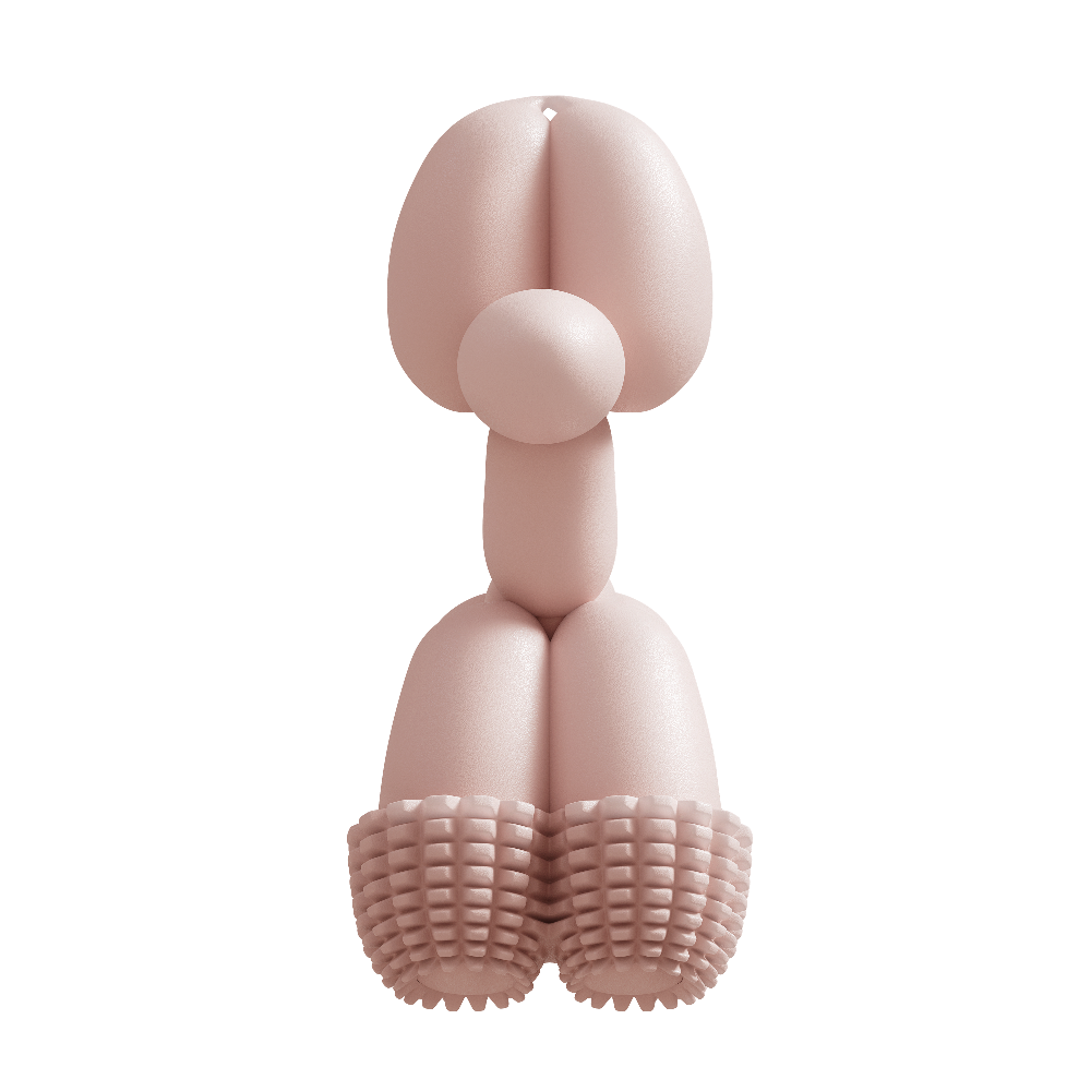 SANDDOG Balloon Dog Toy — Blush Pink-2